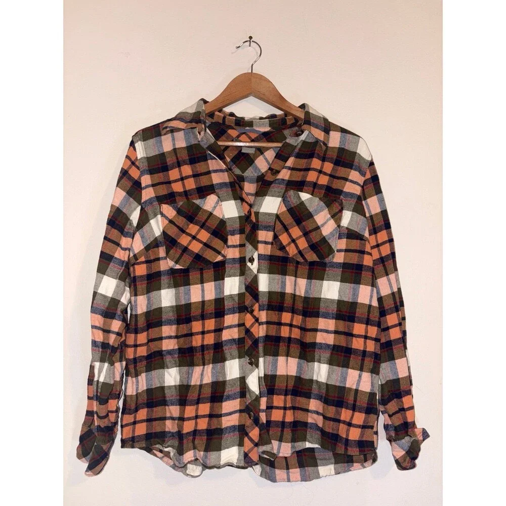 100% Cotton Natural Reflections Flannel - Size Large